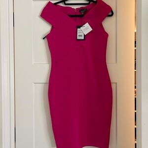 Nicole Miller Hot Pink Mini Dress. New. Never worn. Tags.
